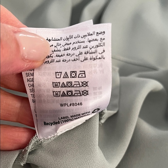 I.N.C NWOT Elegant Sage Green Frill Sleeve Bohemian Women's Blouse, Size M - Picture 11 of 11